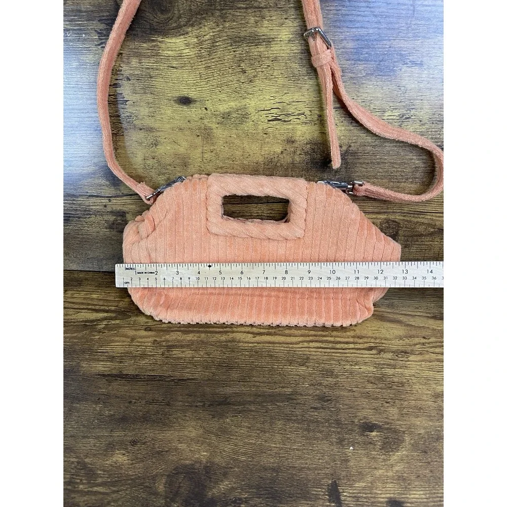 Small Corduroy‎ Tote Bag For Women Mini Crossbody Shoulder Bag, Melon